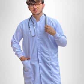 Jaleco Branco Masculino Gola Padre