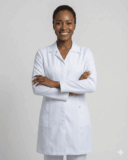 Jaleco Feminino Tradicional Gabardine - Branco