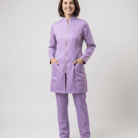 Jaleco Feminino Lidi Gabardine | Lavanda