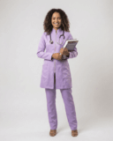 Jaleco Feminino Lidi Gabardine - Lavanda