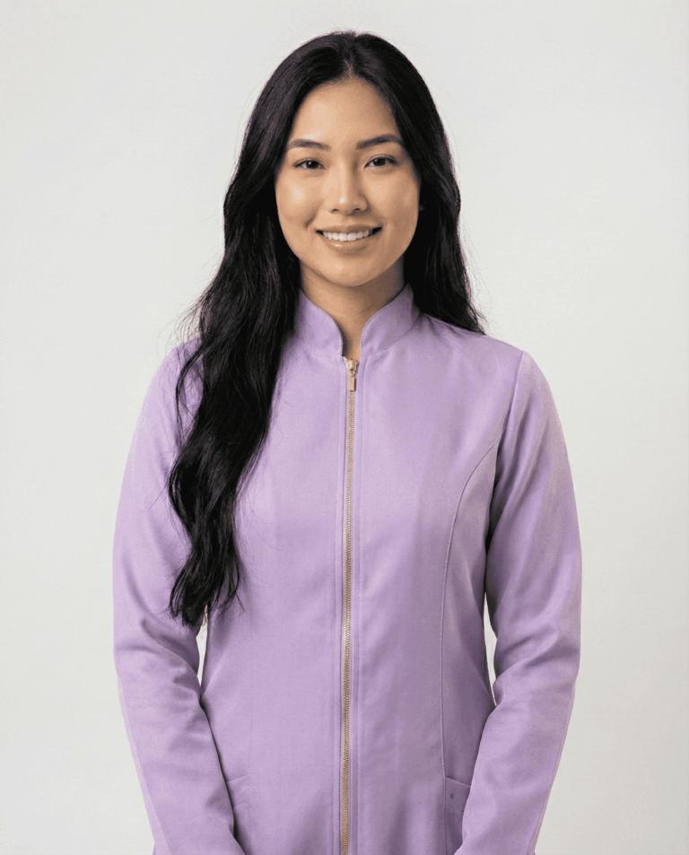 Jaleco Feminino Lidi Gabardine - Lavanda