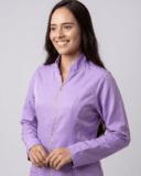 Jaleco Feminino Lidi Gabardine - Lavanda