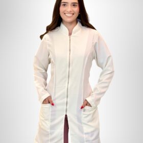 Jaleco Feminino Lidi Gabardine – Branco Neve