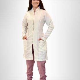 Jaleco Feminino Lidi Gabardine – Branco Neve
