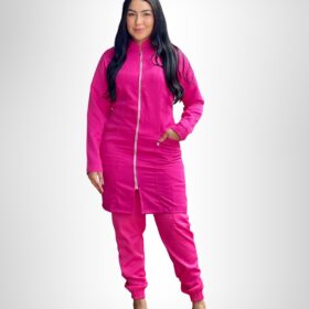Jaleco Feminino Lidi Two Way – Rosa Pink