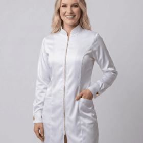 Jaleco Feminino Nativ Acetinado | Branco