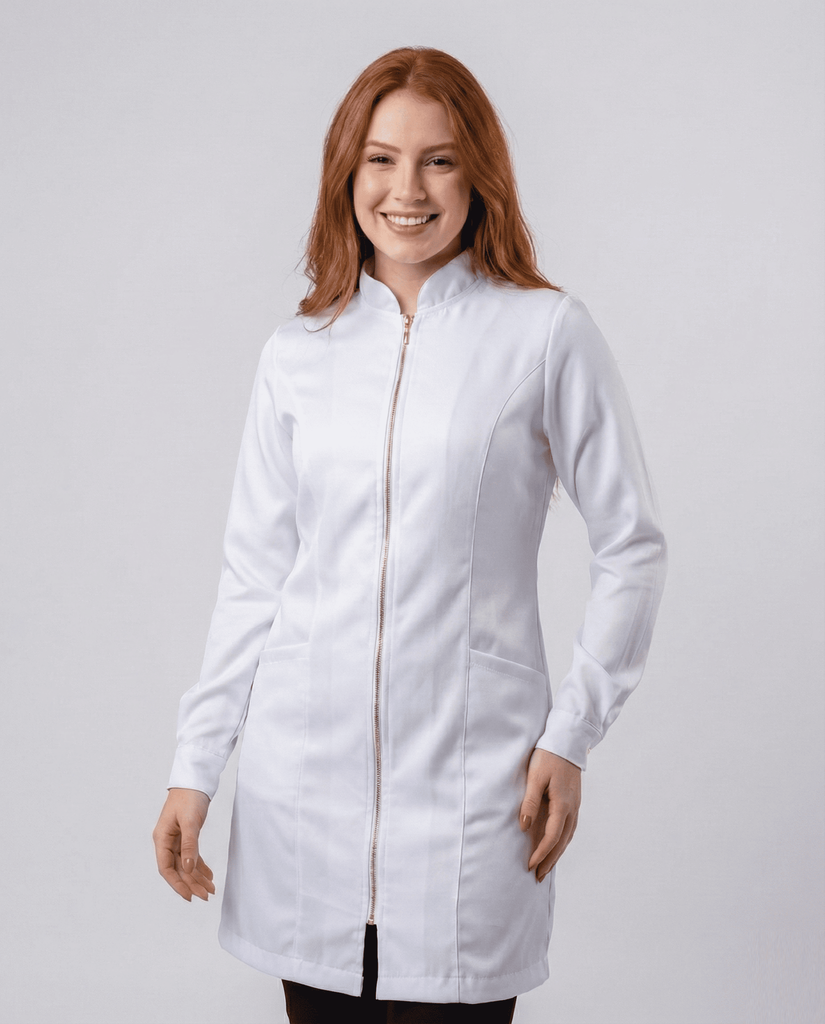 Jaleco Feminino Nativ Acetinado - Branco