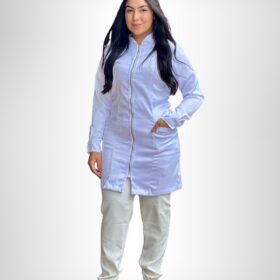 Jaleco Feminino Nativ Acetinado – Branco