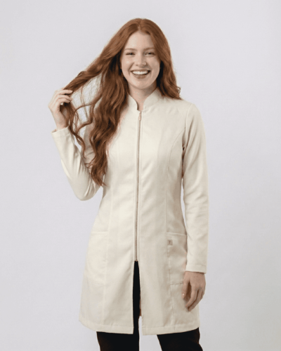 Jaleco Feminino Lidi Gabardine - Off White