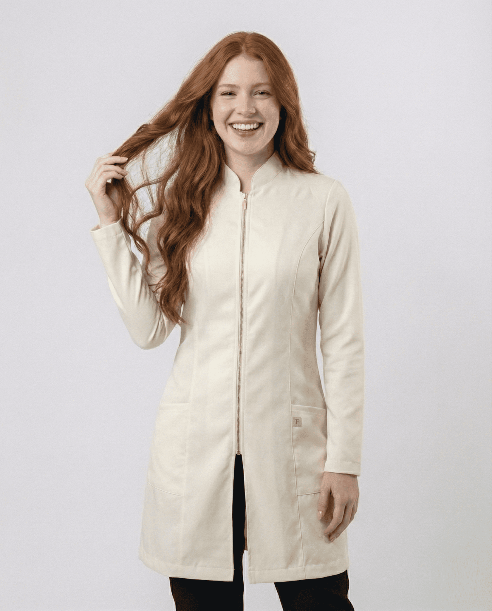 Jaleco Feminino Lidi Gabardine - Off White