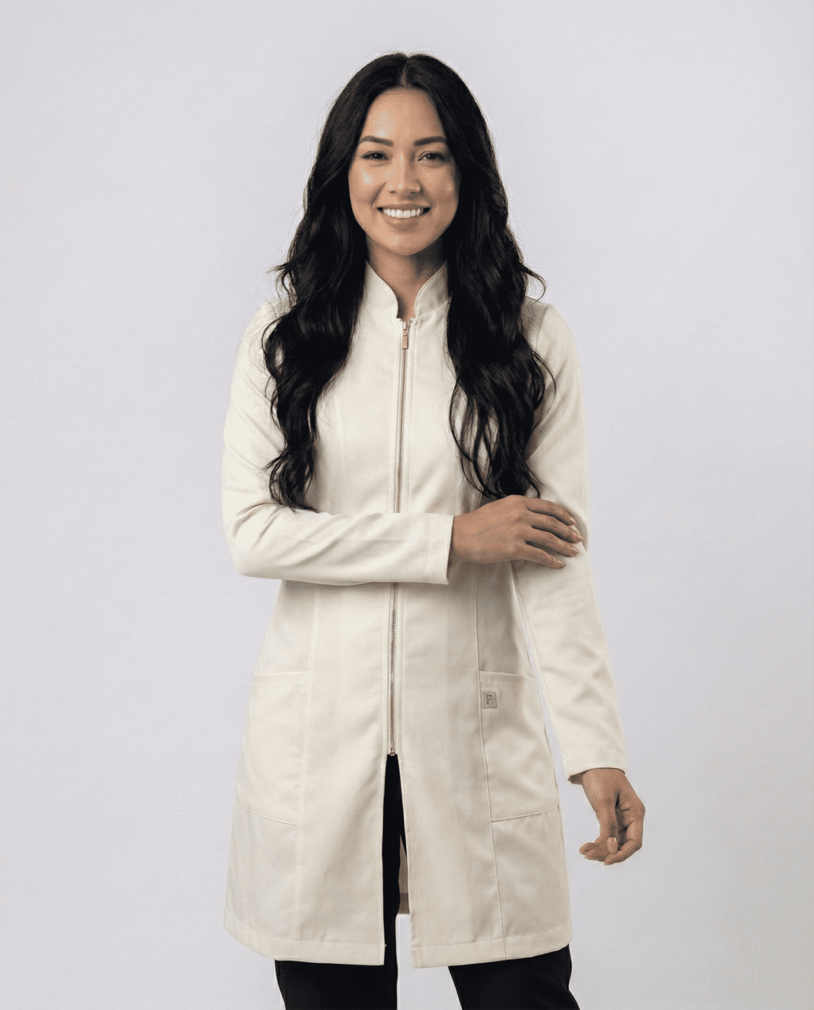 Jaleco Feminino Lidi Gabardine - Off White