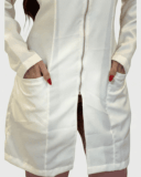 Jaleco Feminino Lidi Gabardine - Off White