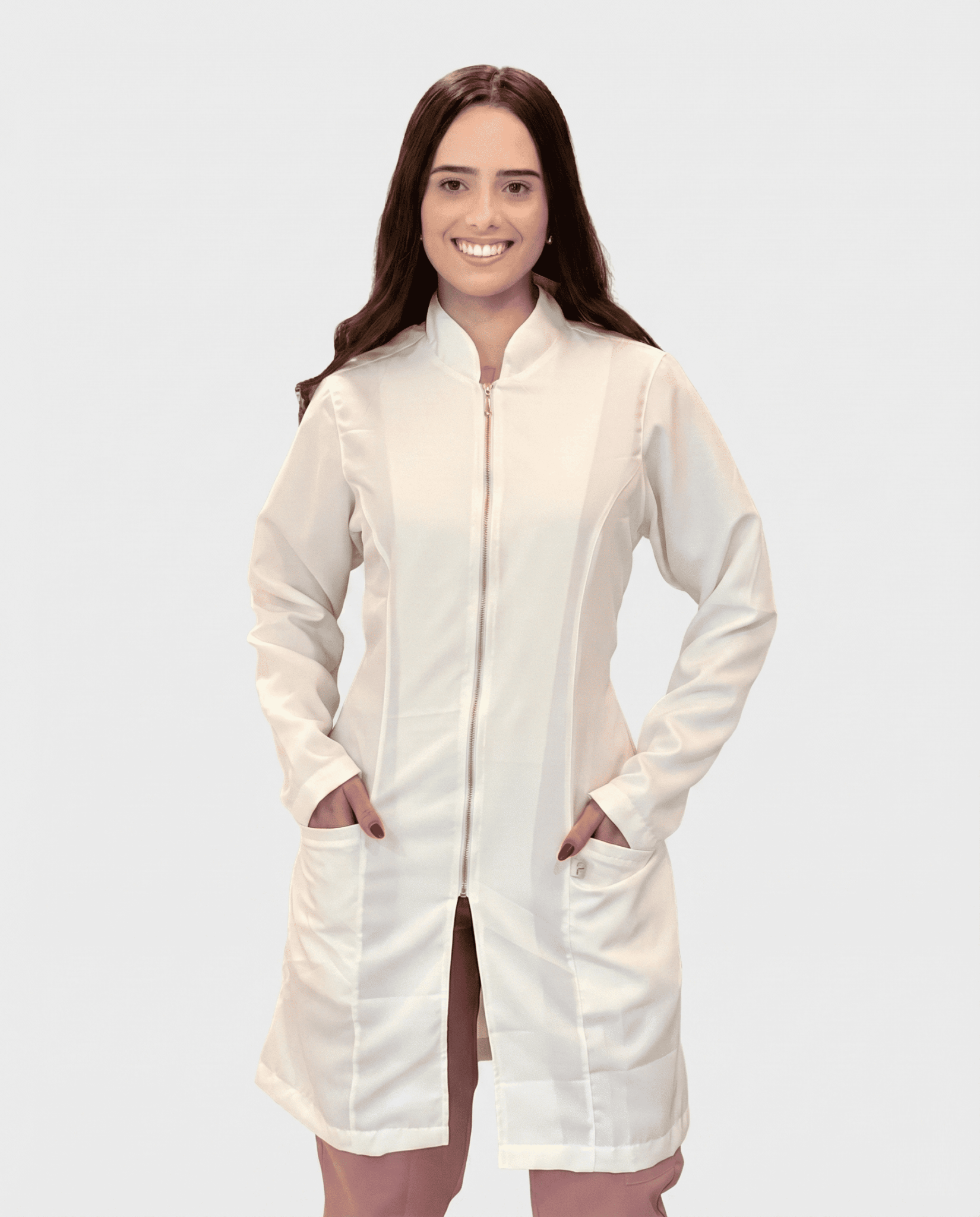 Jaleco Feminino Lidi Gabardine - Off White