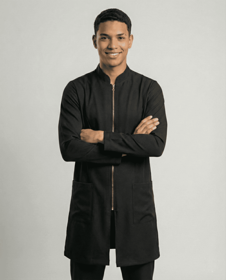 Jaleco Masculino MedStyle Two Way - Preto