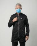 Jaleco Masculino Nativ Acetinado - Preto