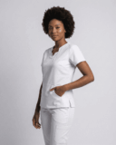 Scrub Feminino Aura Gabardine - Branco