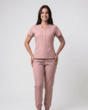Scrub Feminino Aura Gabardine - Rosa Chá