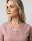 Scrub Feminino Aura Gabardine - Rosa Chá