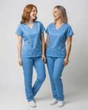 Scrub Feminino Lala Gabardine - Azul Serenity