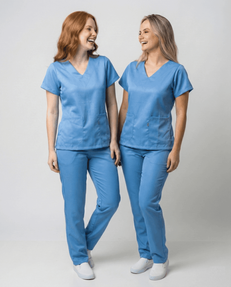 Scrub Feminino Lala Gabardine - Azul Serenity