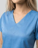 Scrub Feminino Lala Gabardine - Azul Serenity