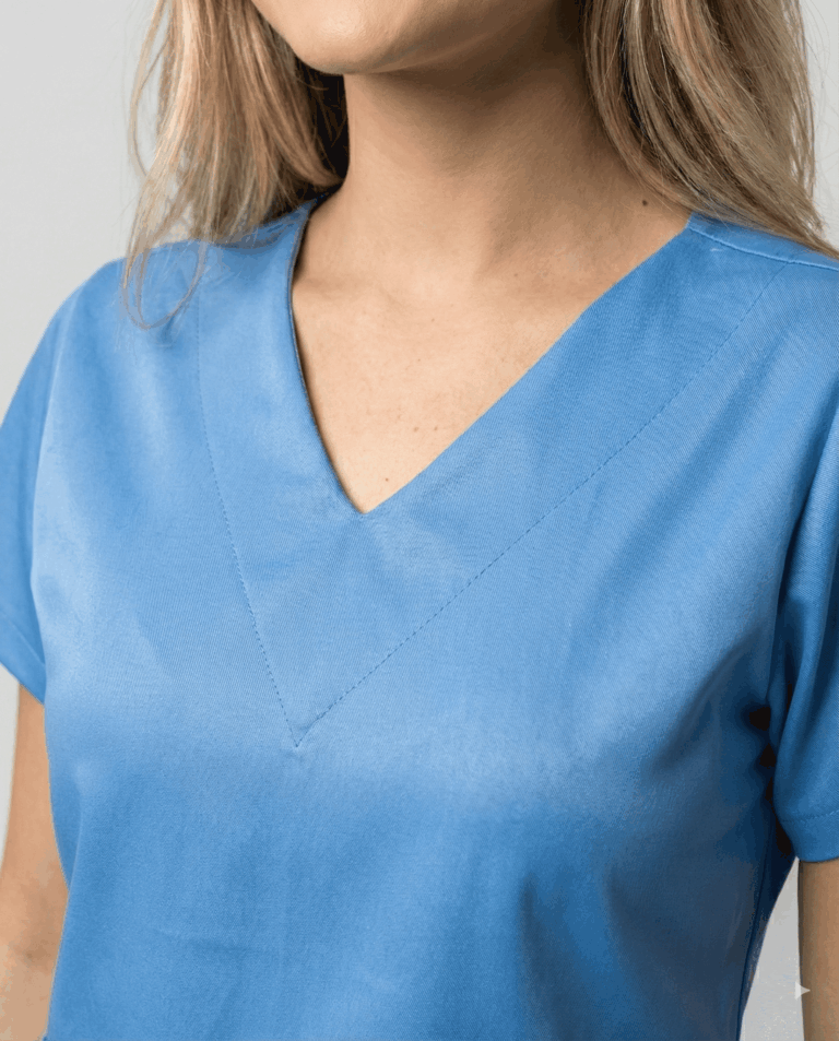 Scrub Feminino Lala Gabardine - Azul Serenity