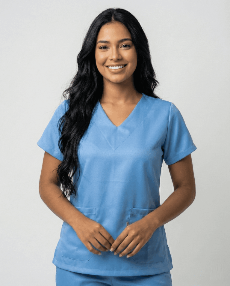 Scrub Feminino Lala Gabardine - Azul Serenity