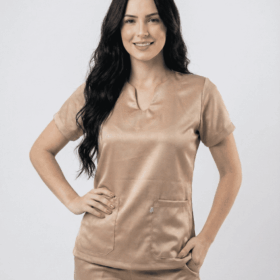 Scrub Feminino Lume Acetinado | Champanhe