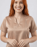 Scrub Feminino Lume Acetinado - Champanhe