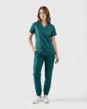 Scrub Feminino OnlyBasic Jogger Chambray - Verde