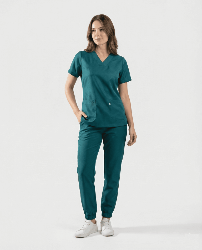 Scrub Feminino OnlyBasic Jogger Chambray - Verde