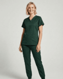 Scrub Feminino Sense Gabardine Verde Musgo