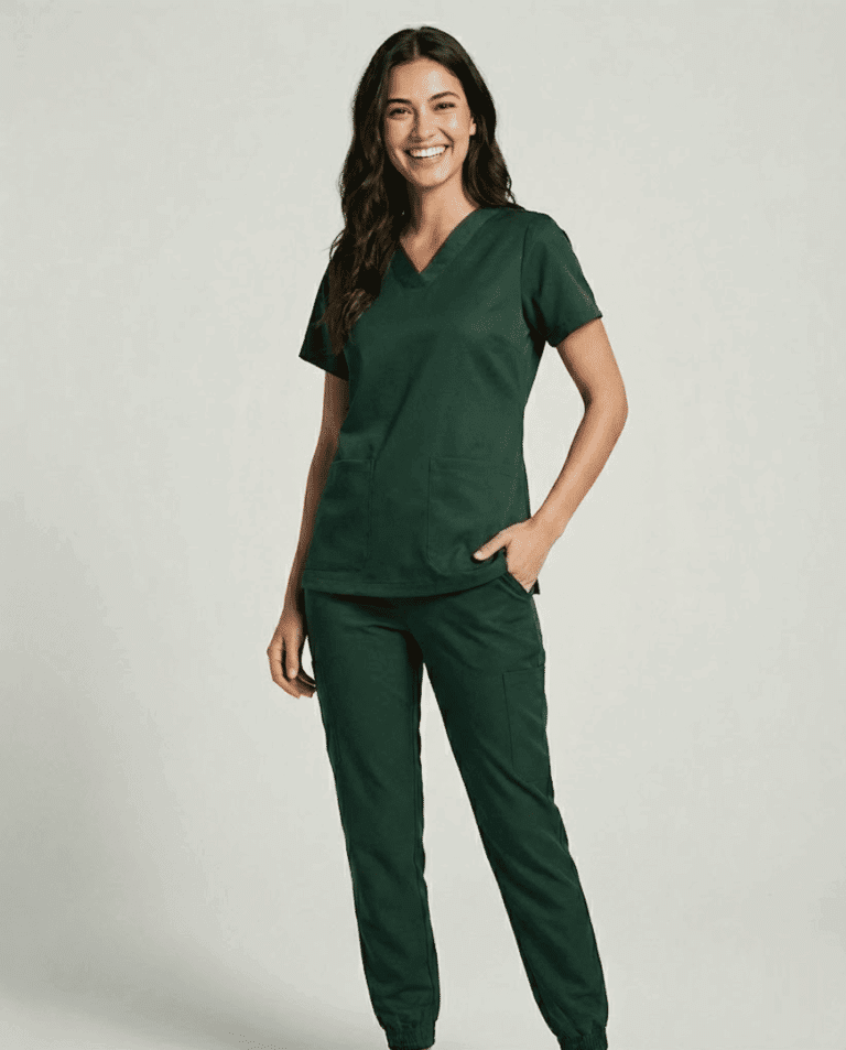 Scrub Feminino Sense Gabardine Verde Musgo