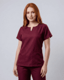 Scrub Feminino Vivant Gabardine - Vinho