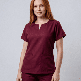 Scrub Feminino Vivant Gabardine | Vinho