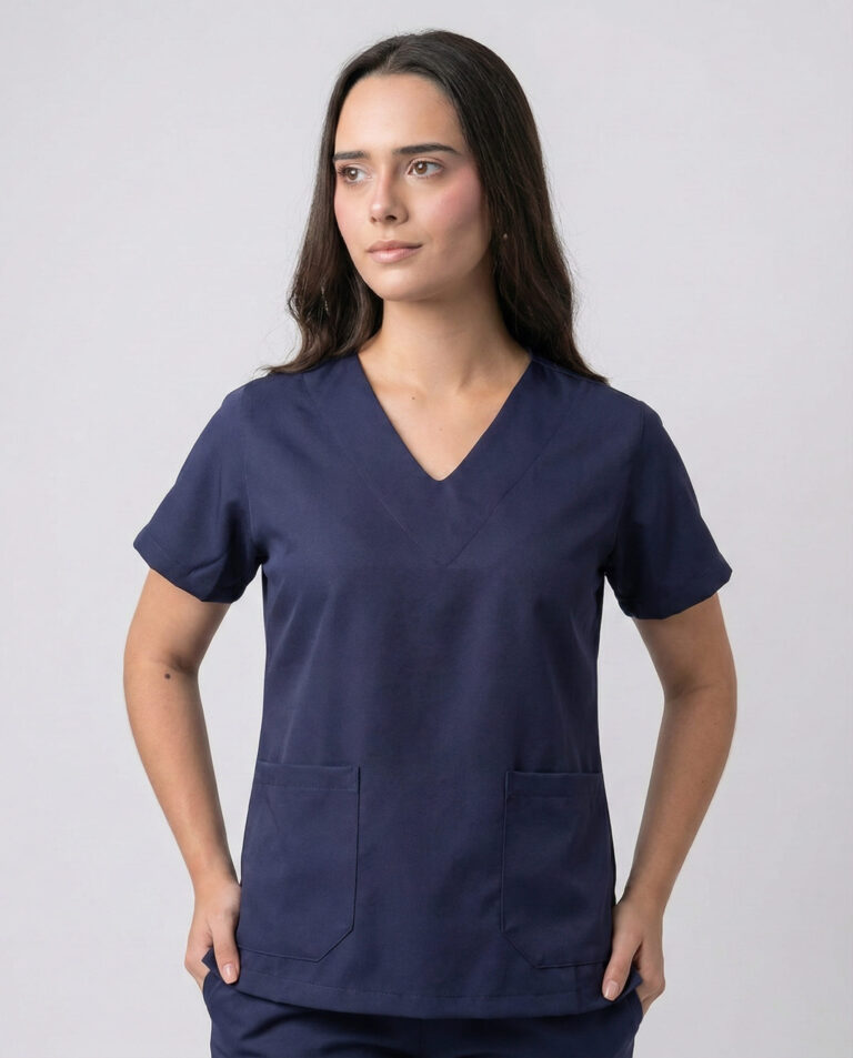 Scrub Feminino Lala Gabardine - Azul Marinho