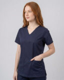 Scrub Feminino Lala Gabardine - Azul Marinho