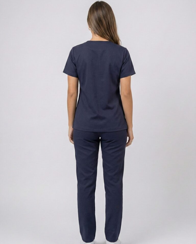 Scrub Feminino Lala Gabardine - Azul Marinho