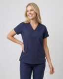 Scrub Feminino Lala Gabardine - Azul Marinho