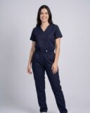 Scrub Feminino Lala Gabardine - Azul Marinho