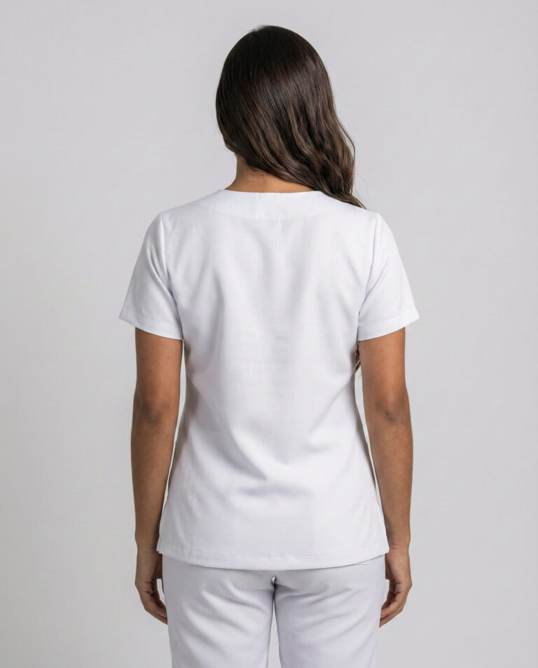 Scrub Feminino Lala Gabardine - Branco