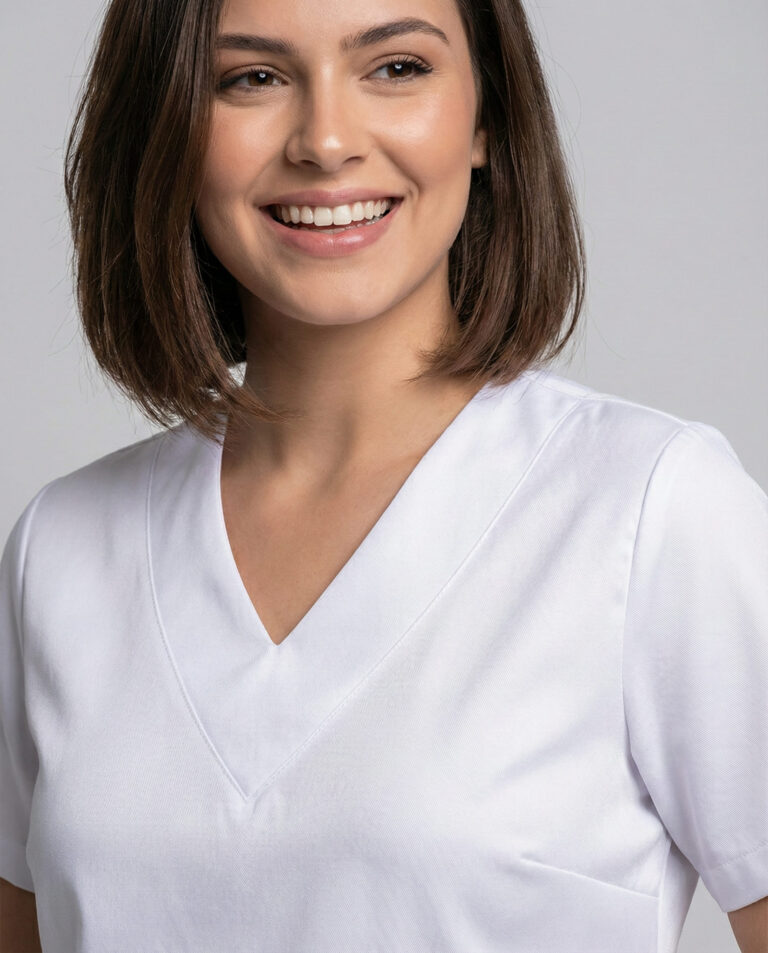 Scrub Feminino Lala Jogger Gabardine - Branco