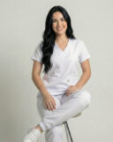 Scrub Feminino Lala Jogger Gabardine - Branco