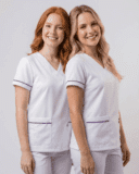 Scrub Feminino Liz Jogger Gabardine - Branco