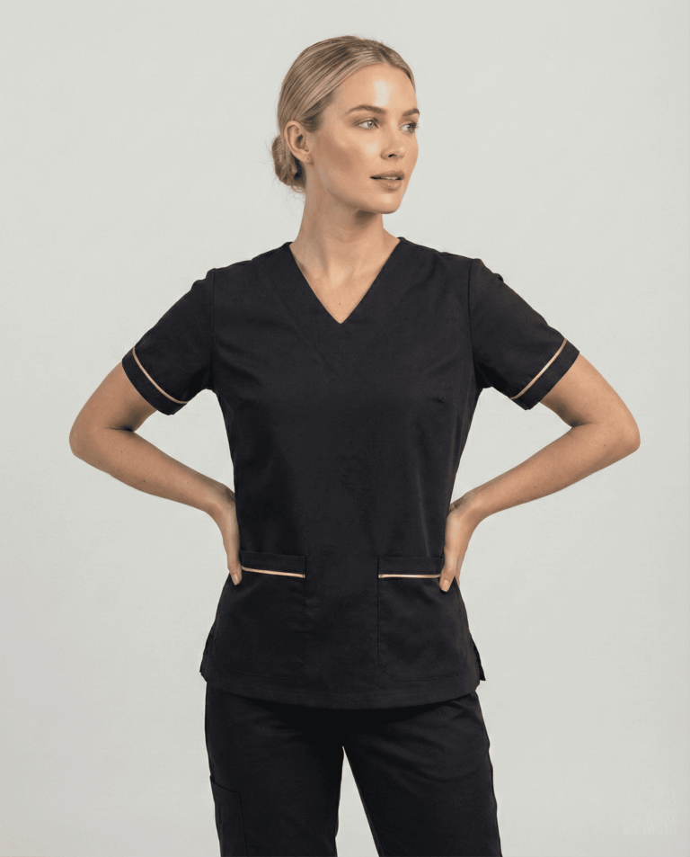 Scrub Feminino Liz Jogger Gabardine - Preto
