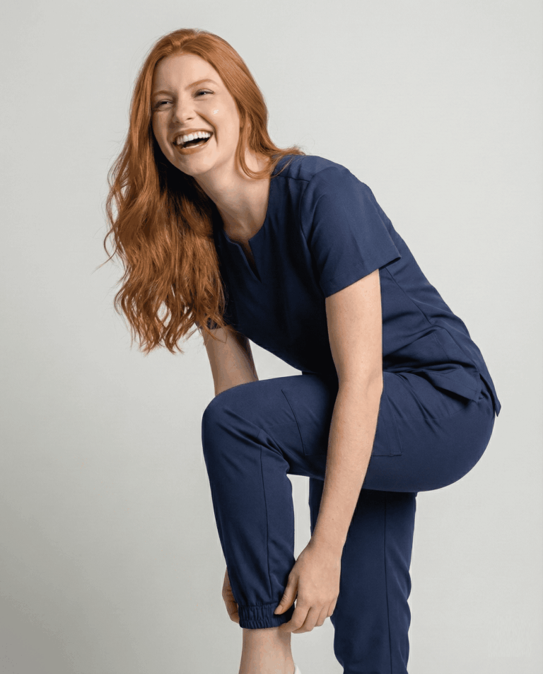 Scrub Feminino Vivant Jogger Babe - Azul Marinho