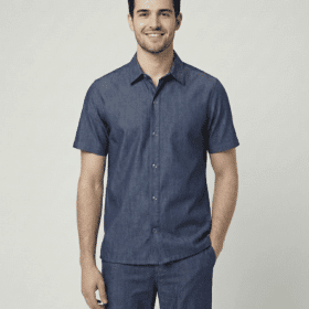 Scrub Masculino Nobile Chambray | Azul Marinho