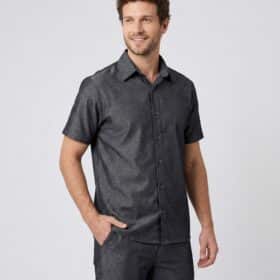 Scrub Masculino Nobile Chambray | Grafite