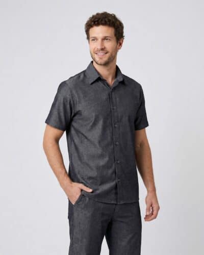 Scrub Masculino Nobile Chambray - Grafite
