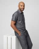 Scrub Masculino Nobile Chambray - Grafite